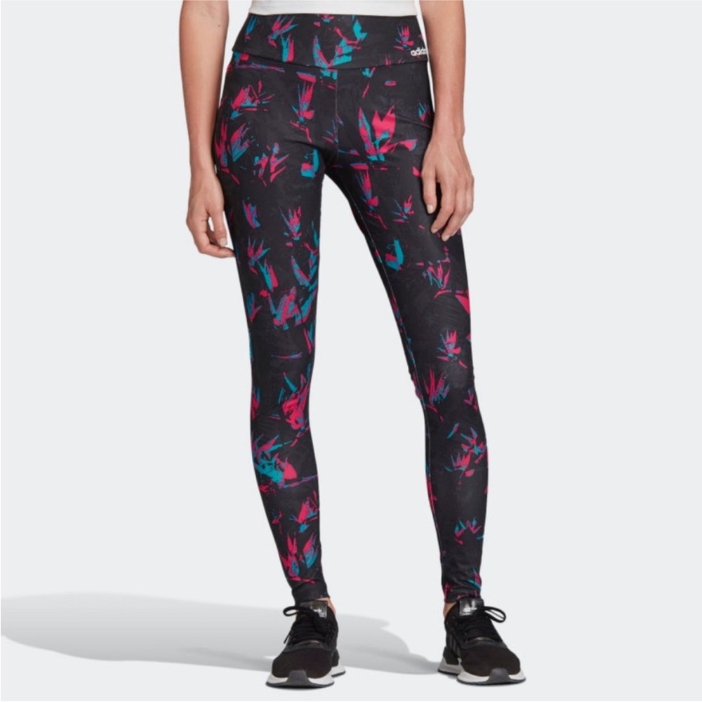 NEW! Adidas Originals Allover Print Tech Leggings
